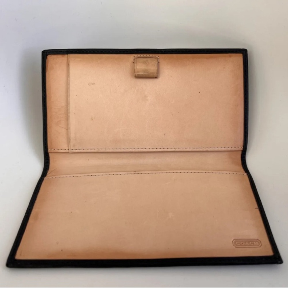 Authentic Coach Black/Gray Checkbook Cover - Picture 2 of 4